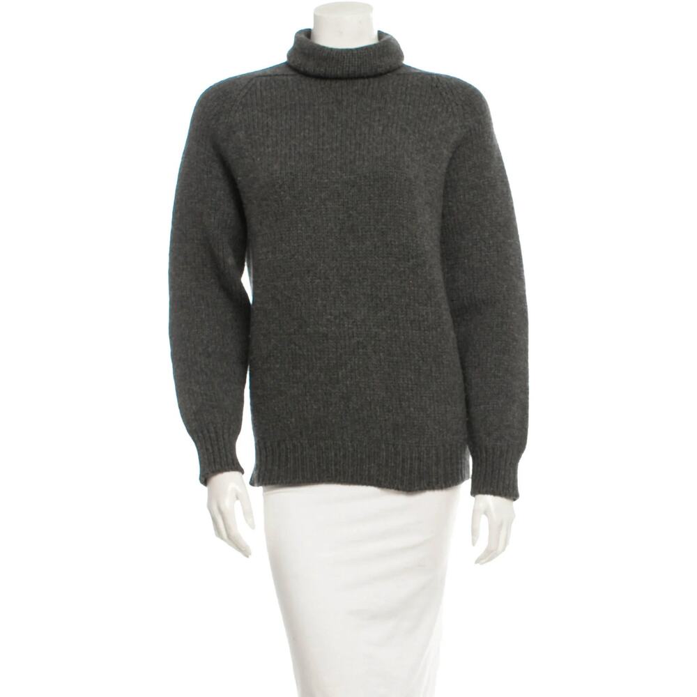 Jil Sander Wool Chunky Turtleneck Sweater - S - Grey - Picture 1 of 5